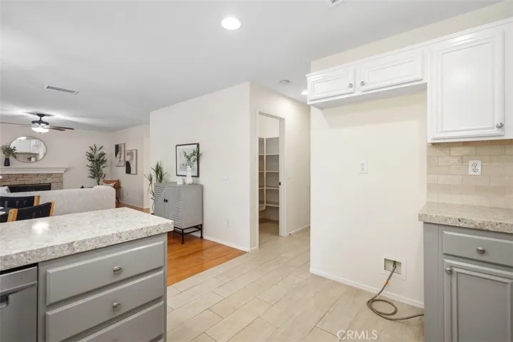 Pantry Room & Refrigerator Area on the right side of the Kitchen