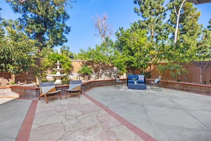Fruit Trees & Hardscape Back Yard