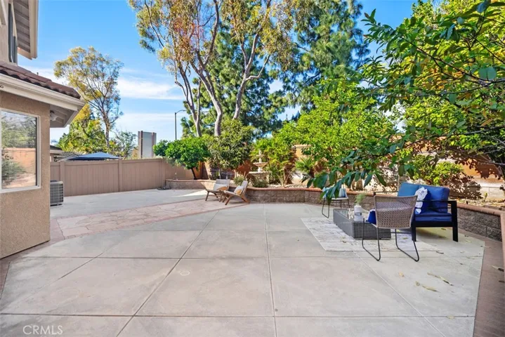 Fruit Trees & Hardscape Back Yard
