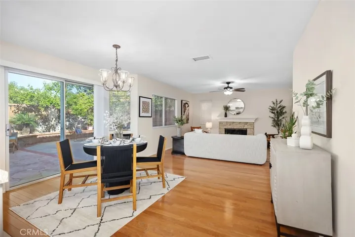 Dining Area & Family Room - Open Floor Plan