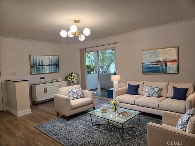 Living room (in a different angle) virtually staged