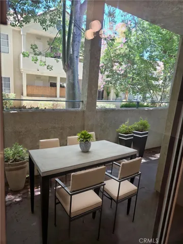 Patio virtually staged