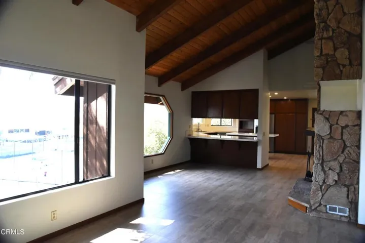 1523 view of dining area & kitchen from