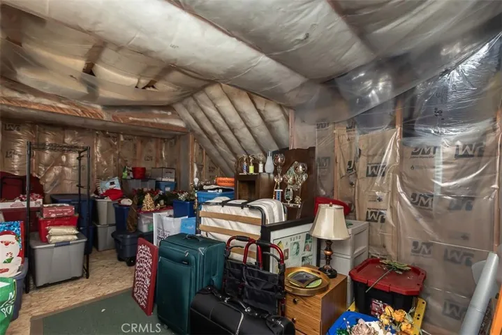 Extra large attic space-storage or expansion!