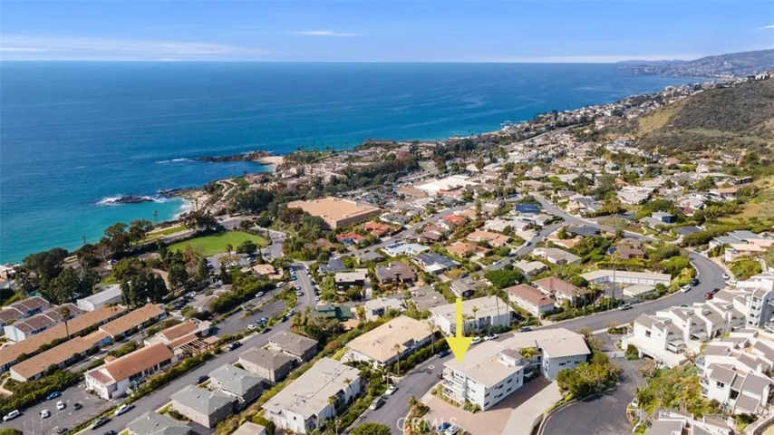 Aerial views facing north over the Montage and Treasure Island Park.