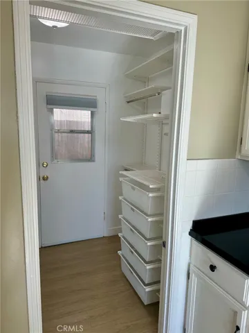 Elfa storage in laundry room