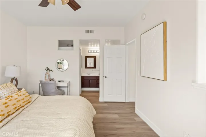 Bedroom is light and bright with lots of room