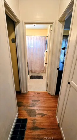 Hall looking into the bathroom