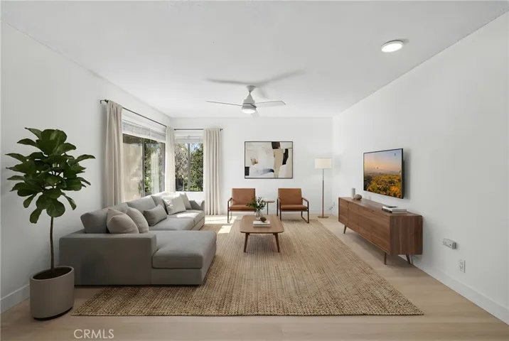 Living Room virtually staged
