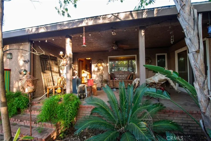 Front entrance and patio