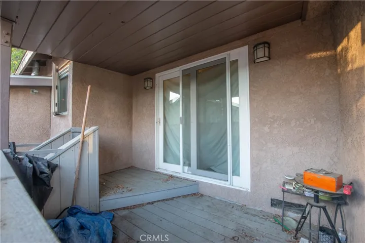 private patio off guest room
