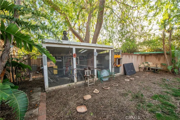 Front yard, chicken coop