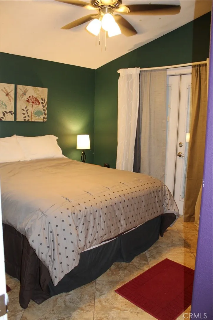 High ceilings in guest bedroom
