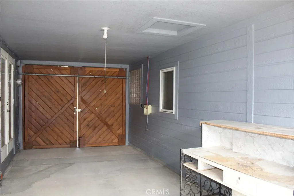 Breezeway that also includes washer/dryer hookups for the casita