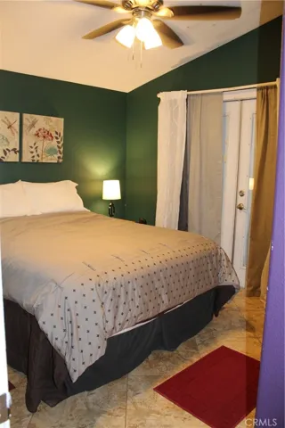 High ceilings in guest bedroom
