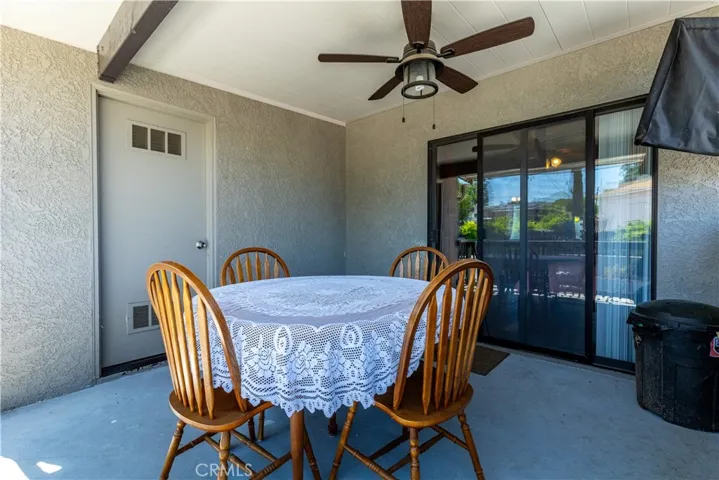 Great area for outside dining