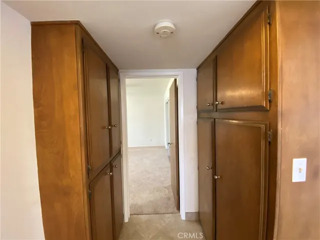 Hallway with storage