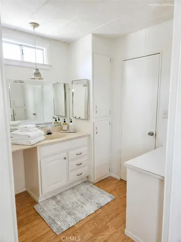 Image has been digitally staged.  Primary bathroom.