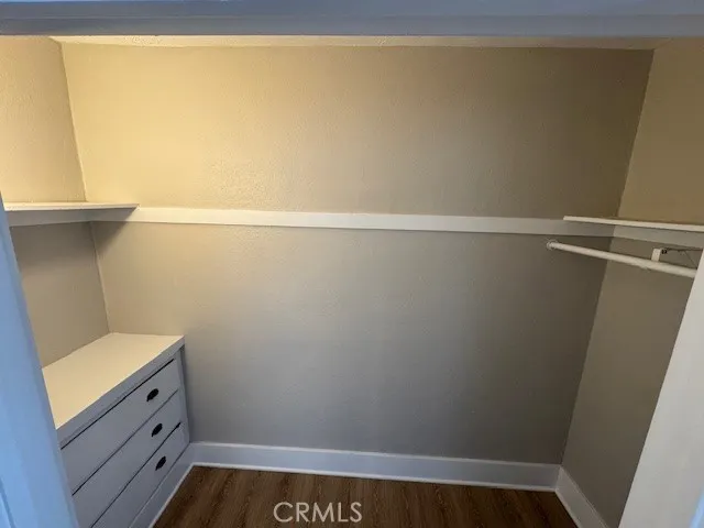 Duplex Unit 487 walk in closet with built in dresser