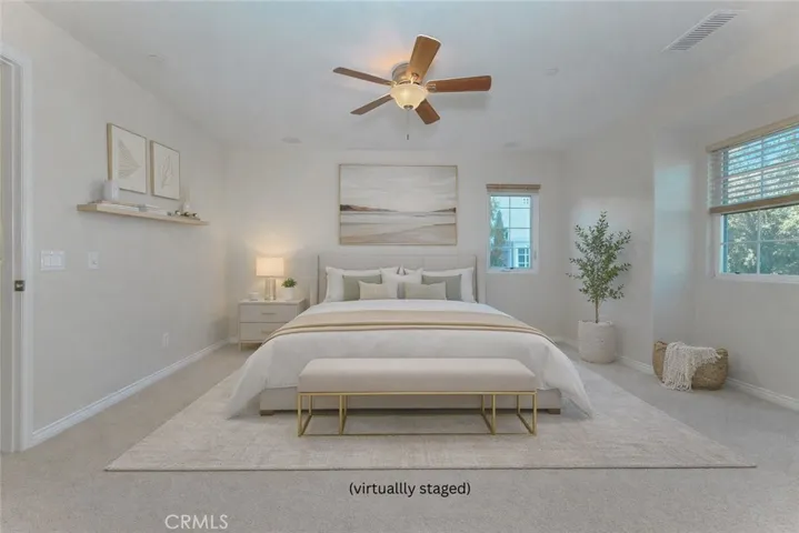 Primary suite (staged)