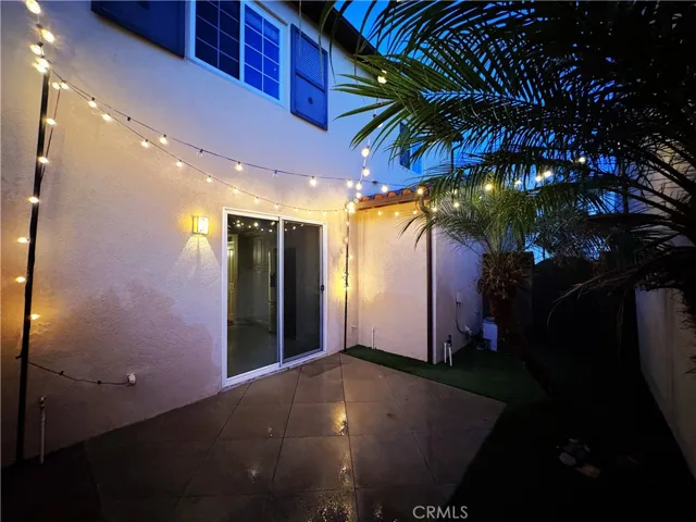 Rear Yard twilight