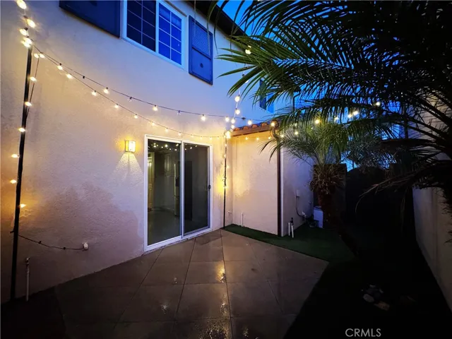 Rear Yard twilight