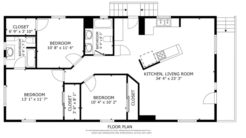Floor plan for the property