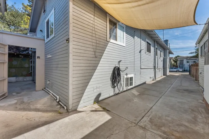 View of home's exterior featuring a patio