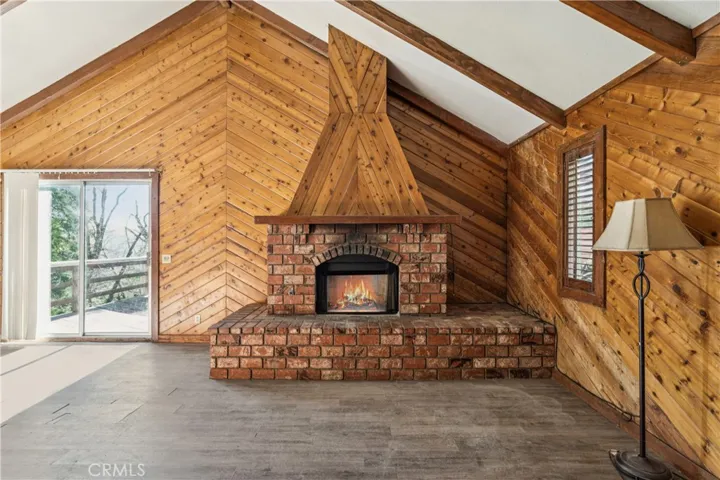 LIVING ROOM AND FIREPLACE