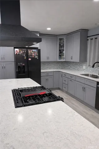 Kitchen View facing North West.