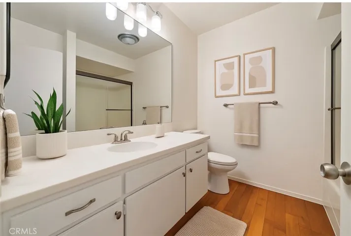 Primary en-suite bathroom virtually staged / enhanced