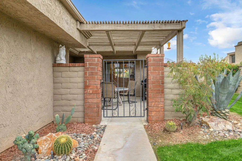 Welcoming courtyard