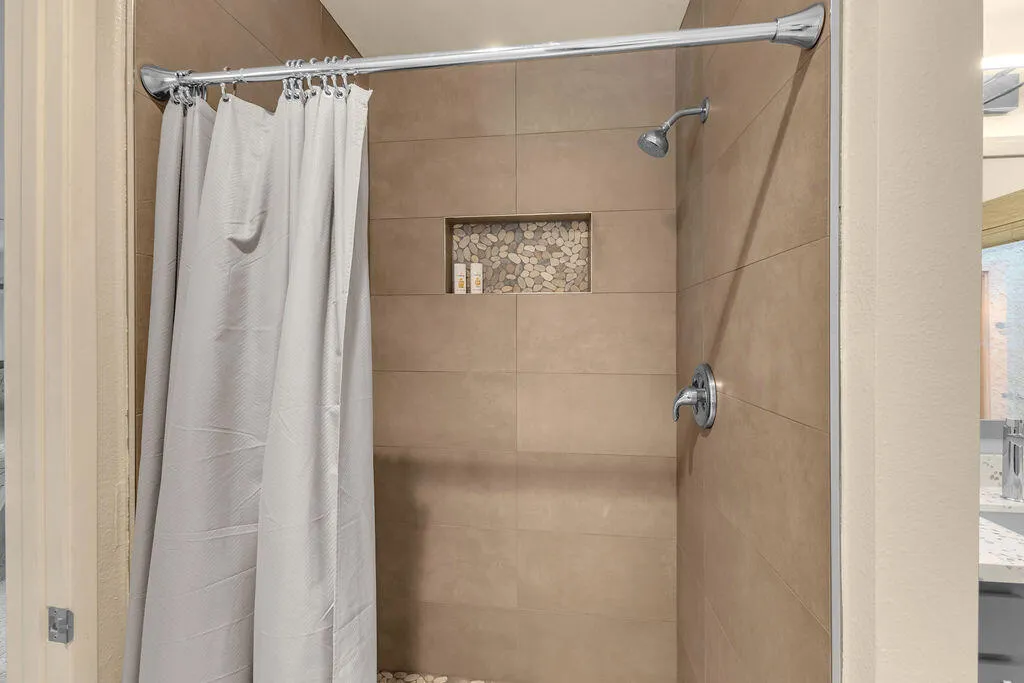 Updated guest shower