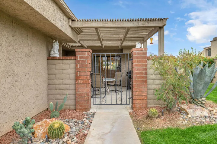Welcoming courtyard