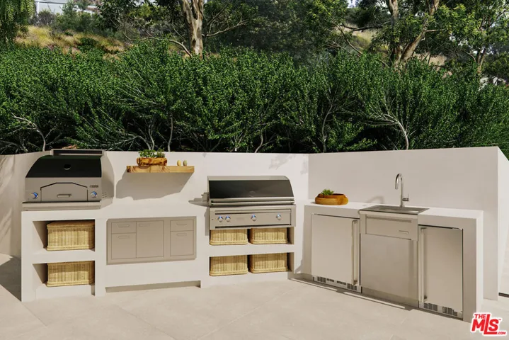 outdoor kitchen.artist renderi