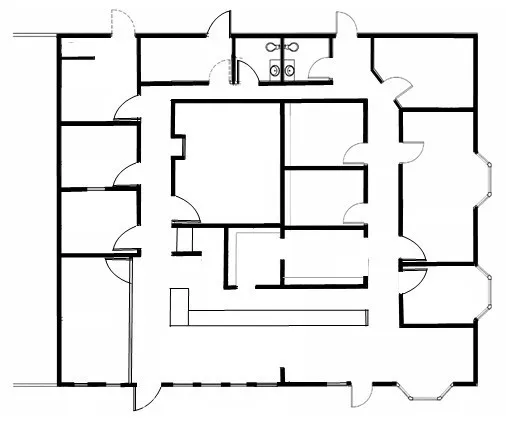 Floor plan- Suite 345