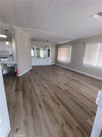 View from living room towards the dining area