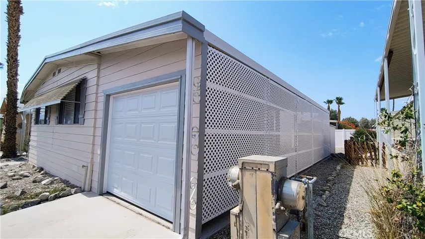 Partially enclosed garage