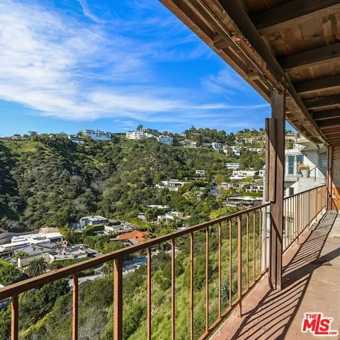 Looking up the hill vs. toward