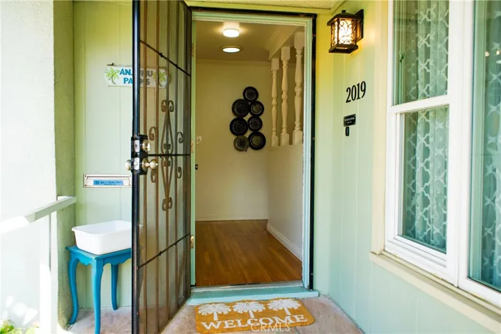 Warm entry welcoming and inviting