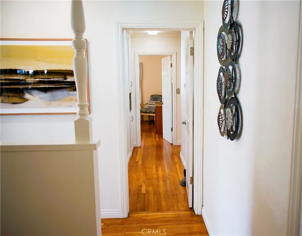 Gleaming hard wood flooring
