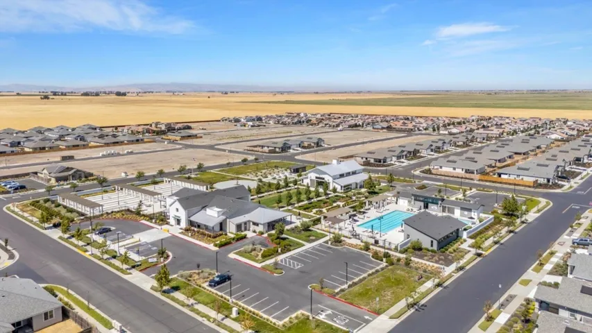 aerial perspective of suburban area