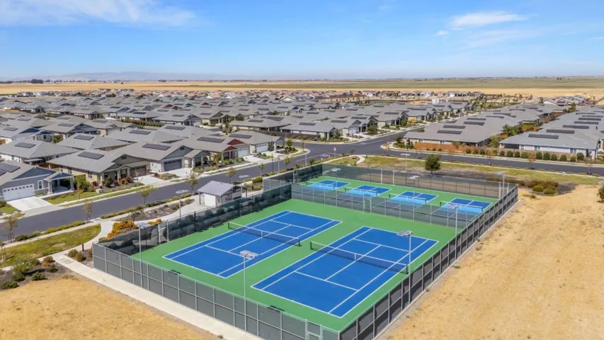 aerial perspective of suburban area