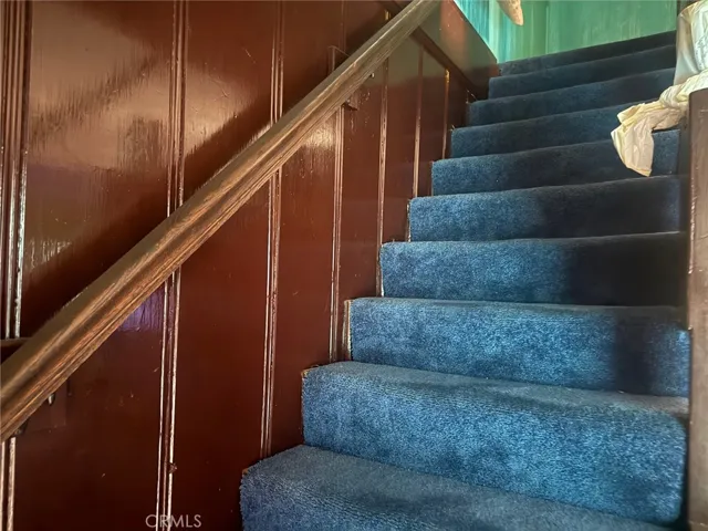 Stairs going upstairs.