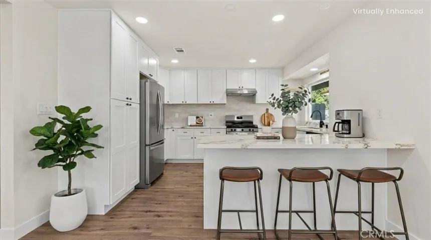 Digitally Enhanced--Staged Kitchen