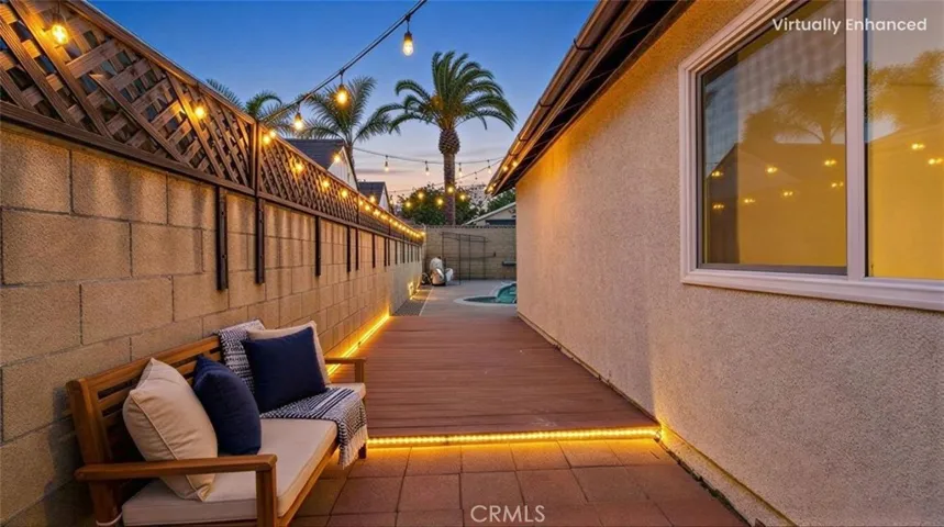 Digitally Enhanced--Staged Side Deck Area