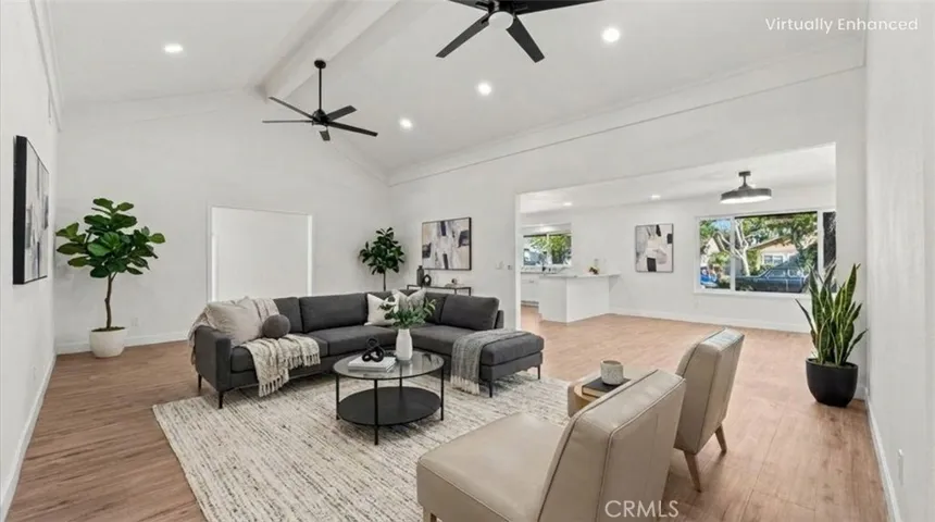 Digitally Enhanced--Staged Living Room