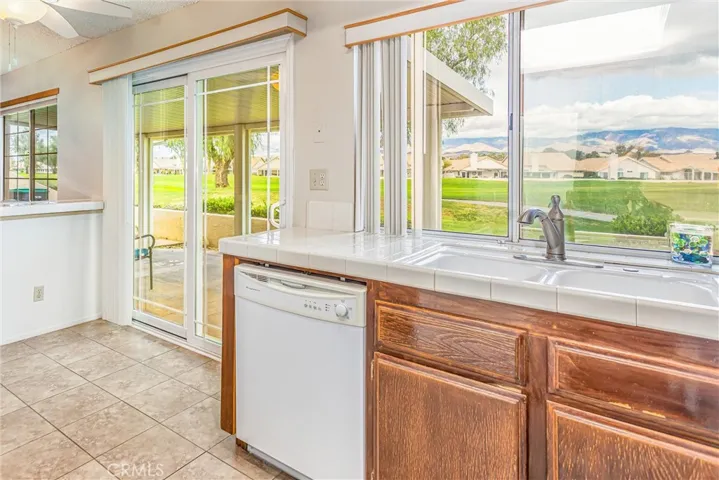 Slider to spacious patio