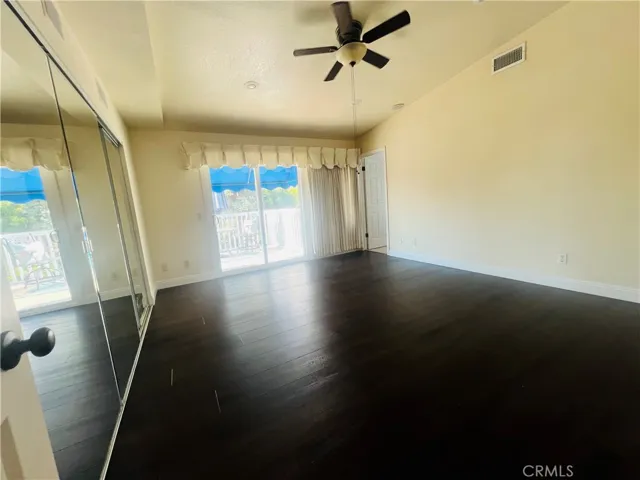 Master Bedroom, closets with mirror, sliding door, with balcony!