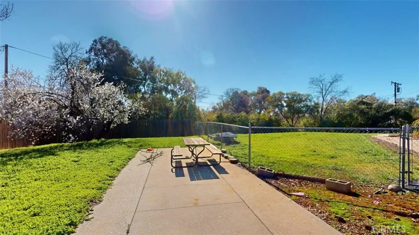 Cement area on side yard